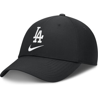 Kape zaobljena crna podesiva traka Primetime Club Structured UV Poly Ripstop Los Angeles Dodgers MLB Nike