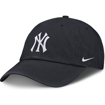 Kape zaobljena mornarsko plava podesiva traka za djecu Club Unstructured Organic Cotton New York Yankees MLB Nike