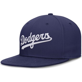 Cap ravna blue ajustada Dri-Fit True Structured Round Bill Los Angeles Dodgers MLB Nike