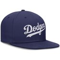 kapa-ravna-plava-prilagodena-dri-fit-true-structured-round-bill-los-angeles-dodgers-mlb-nike