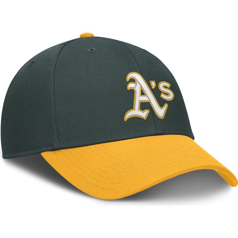 cap-zaobljena-green-adjustable-strap-dri-fit-club-structured-oakland-athletics-mlb-nike