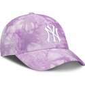 cap-zaobljena-violet-adjustable-strap-mothers-day-club-unstructured-organic-cotton-new-york-yankees-mlb-nike