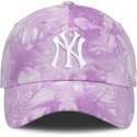 kape-zaobljena-ljubicasta-podesiva-traka-mothers-day-club-unstructured-organic-cotton-new-york-yankees-mlb-nike