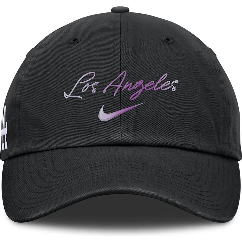 cap-zaobljena-black-adjustable-strap-mothers-day-club-unstructured-organic-cotton-los-angeles-dodgers-mlb-nike