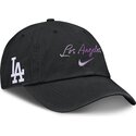 cap-zaobljena-black-adjustable-strap-mothers-day-club-unstructured-organic-cotton-los-angeles-dodgers-mlb-nike