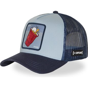 Cap zaobljena blue snapback Beer Pong Cocktails Capslab