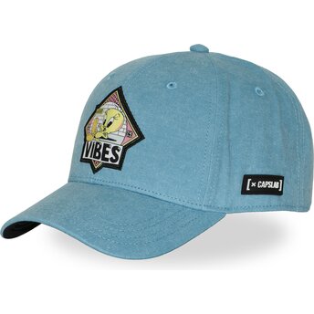 Capslab Curved Brim Tweety LOO13 PCBLIFB Looney Tunes Blue Snapback Cap