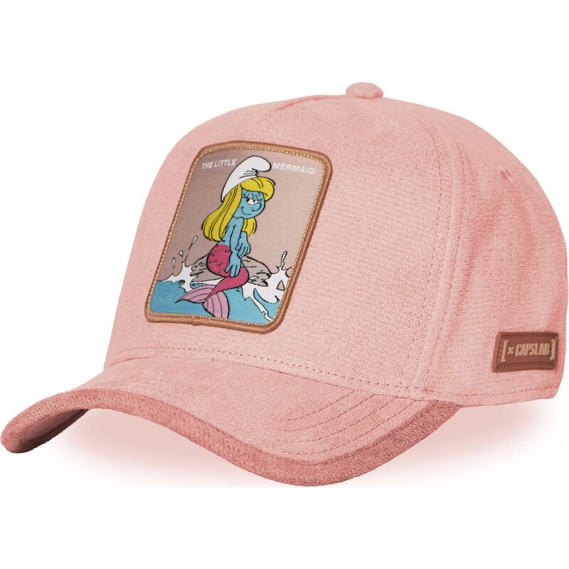 kapa-zaobljena-ruzicasta-snapback-smu-sur3b-strumpfeta-strumfovi-capslab