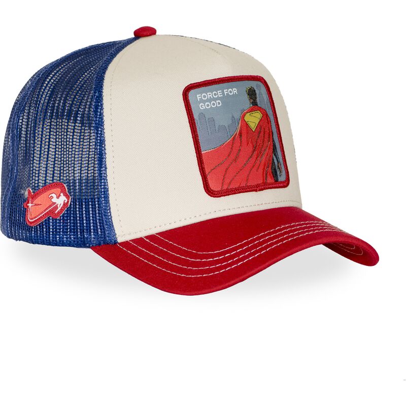 capslab-superman-force-for-good-dc12-abovb-dc-comics-multicolor-trucker-hat capslab-superman-force-for-good-dc12-abovb-dc-comics-multicolor-trucker-hat