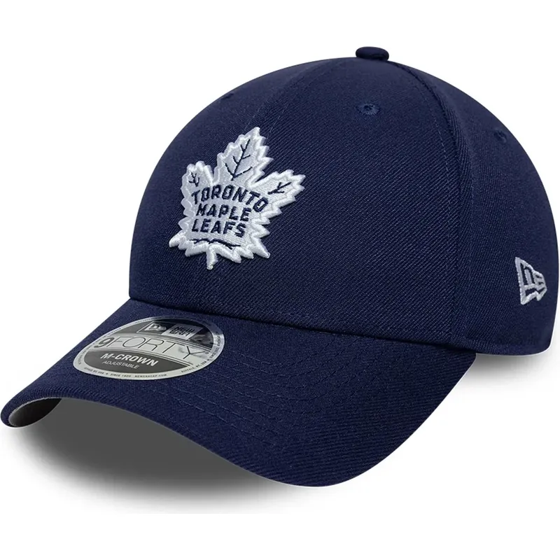 kapa-zaobljena-mornarsko-plava-snapback-9forty-m-crown-team-toronto-maple-leafs-nhl-new-era