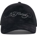 kapa-zaobljena-crna-snapback-core-silver-diamante-velour-ed-hardy