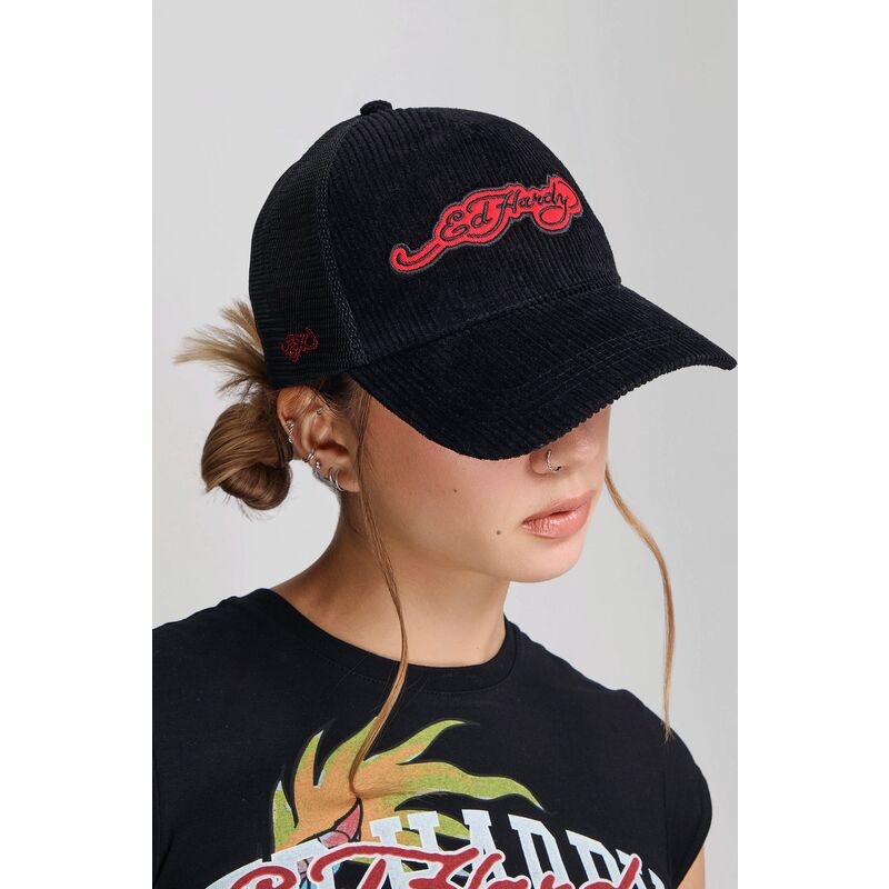 kapa-zaobljena-crna-snapback-embroidery-applique-cord-ed-hardy