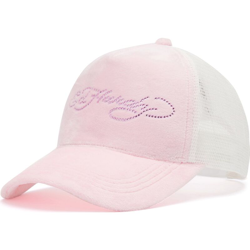 kapa-zaobljena-ruzicasta-snapback-diamante-velour-ed-hardy
