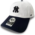 kapa-zaobljena-bez-podesiv-clean-up-contemporary-two-tone-new-york-yankees-mlb-47-brand