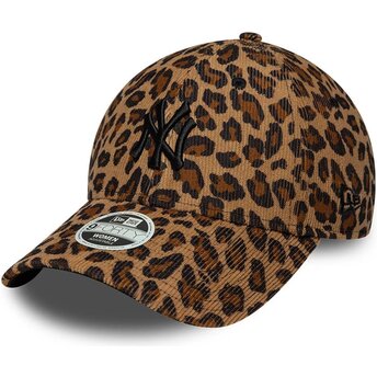 Kapa zaobljena leopard podesiv 9FORTY Leopard Cord New York Yankees MLB New Era