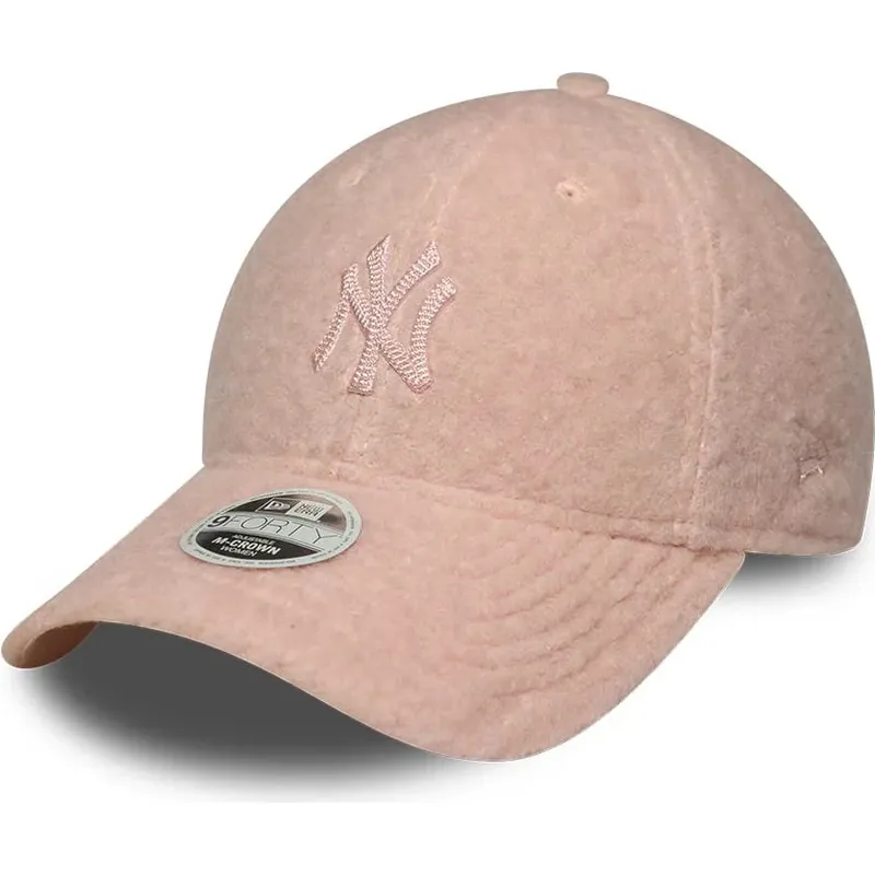kapa-zaobljena-ruzicasta-snapback-rosa-9forty-m-crown-winter-borg-new-york-yankees-mlb-new-era