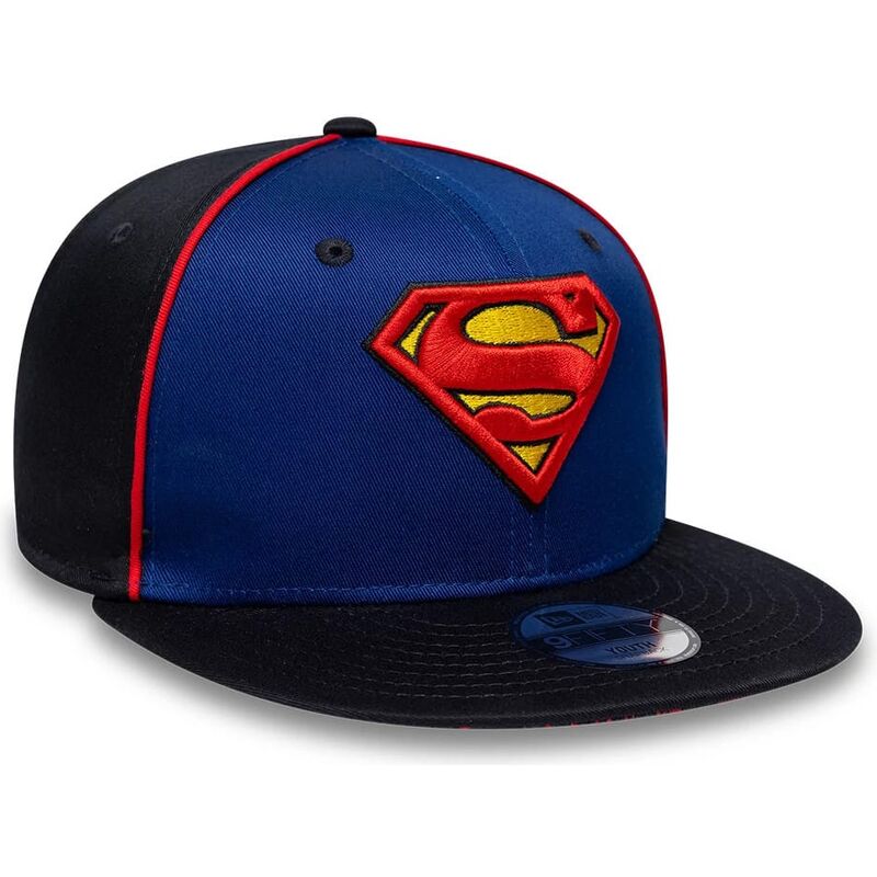 kapa-ravna-plava-snapback-za-djecu-9fifty-piping-superman-dc-comics-new-era