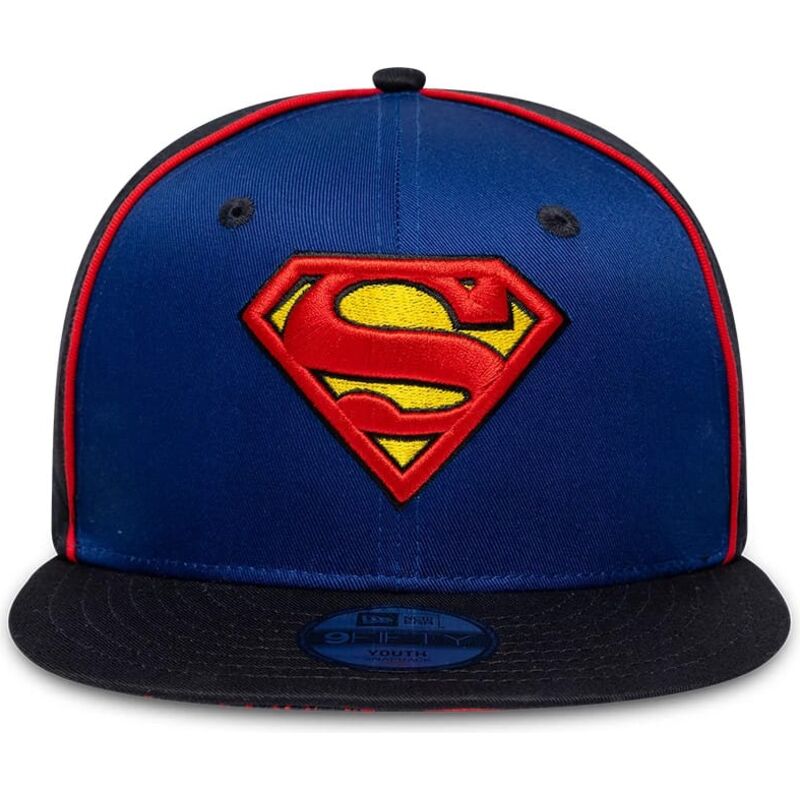 kapa-ravna-plava-snapback-za-djecu-9fifty-piping-superman-dc-comics-new-era