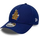 kapa-zaobljena-plava-snapback-9forty-m-crown-a-frame-emblem-los-angeles-dodgers-mlb-new-era