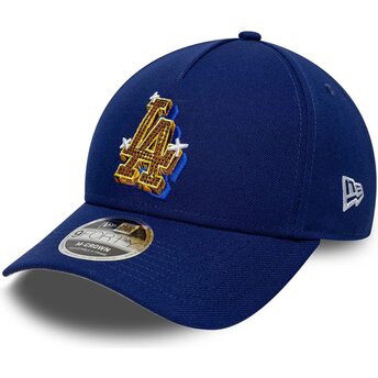 Kapa zaobljena plava snapback 9FORTY M-Crown A Frame Emblem Los Angeles Dodgers MLB New Era