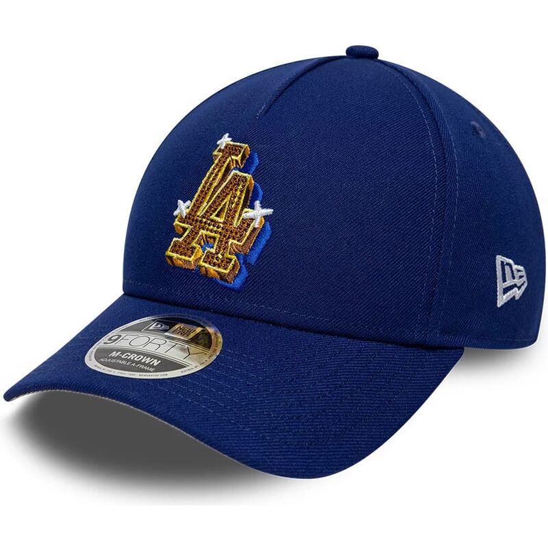 kapa-zaobljena-plava-snapback-9forty-m-crown-a-frame-emblem-los-angeles-dodgers-mlb-new-era