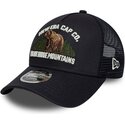 kapa-zaobljena-mornarsko-plava-snapback-9forty-m-crown-a-frame-graphic-blue-ridge-mountains-new-era