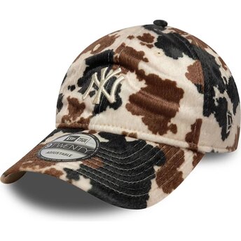 Kapa zaobljena smeđa podesiv 9TWENTY Animal Print New York Yankees MLB New Era
