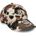 kapa-zaobljena-smeda-podesiv-9twenty-animal-print-new-york-yankees-mlb-new-era