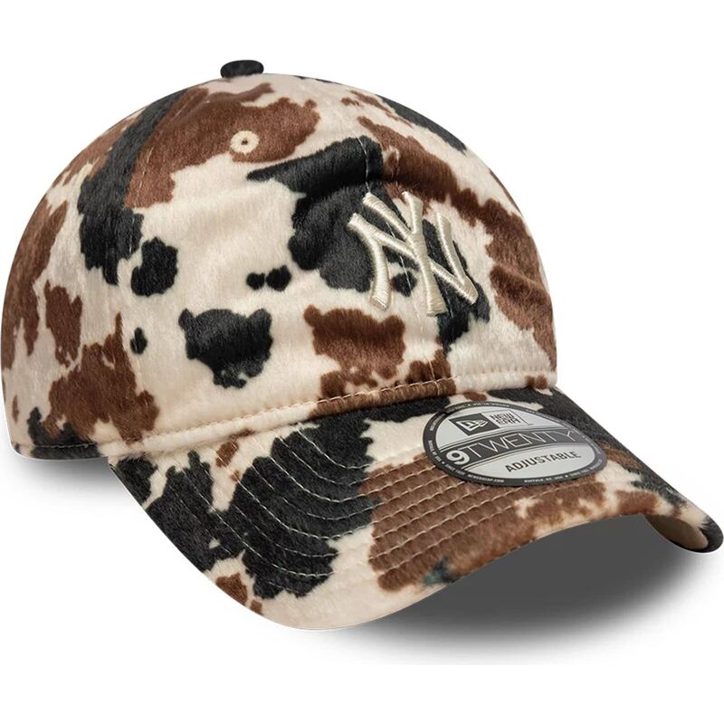 kapa-zaobljena-smeda-podesiv-9twenty-animal-print-new-york-yankees-mlb-new-era