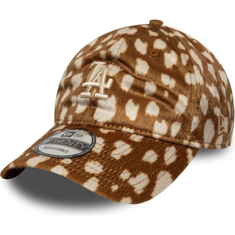 kapa-zaobljena-smeda-podesiv-9twenty-animal-print-los-angeles-dodgers-mlb-new-era