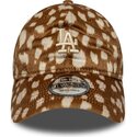 kapa-zaobljena-smeda-podesiv-9twenty-animal-print-los-angeles-dodgers-mlb-new-era