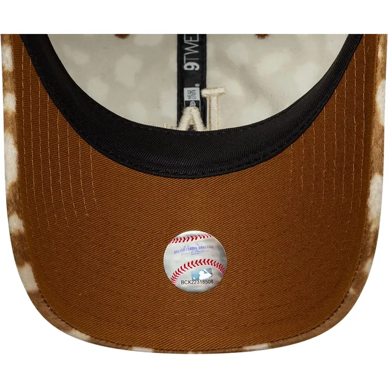kapa-zaobljena-smeda-podesiv-9twenty-animal-print-los-angeles-dodgers-mlb-new-era