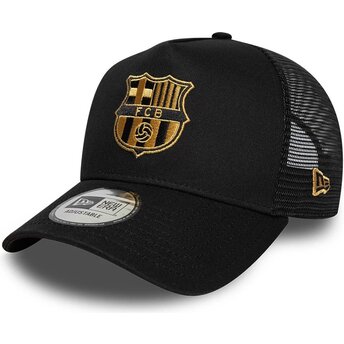 Kapa zaobljena crna snapback dorado A Frame FC Barcelona LALIGA New Era