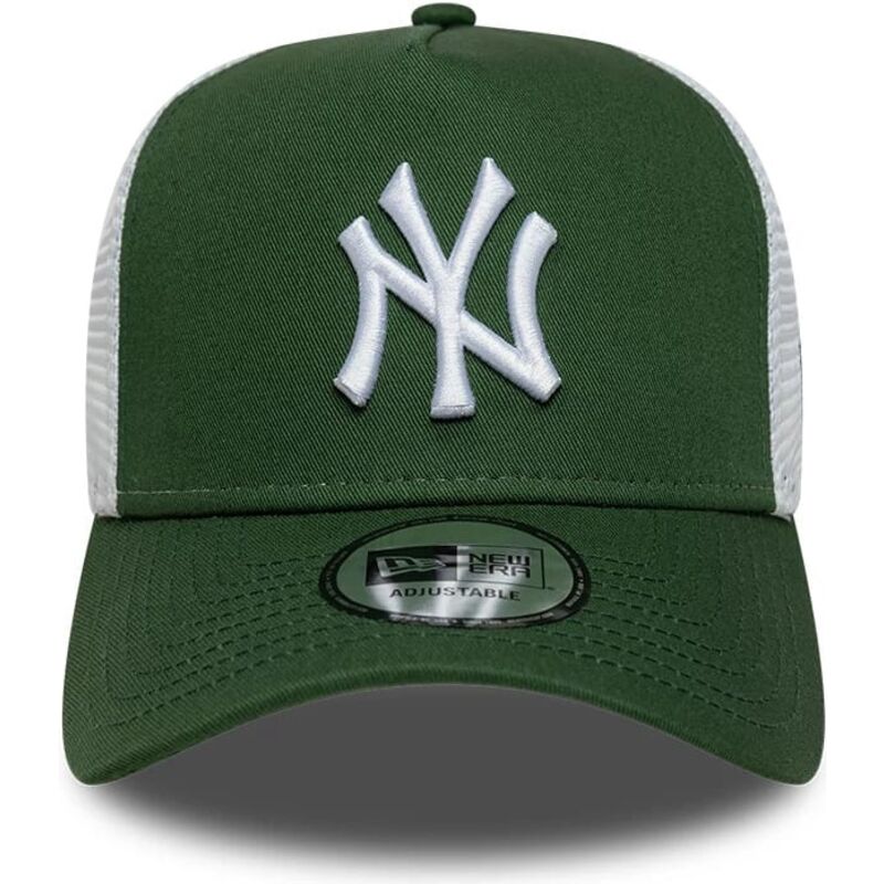 kapa-zaobljena-zelena-snapback-a-frame-league-essential-new-york-yankees-mlb-new-era