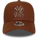 kapa-zaobljena-smeda-snapback-e-frame-outline-new-york-yankees-mlb-new-era