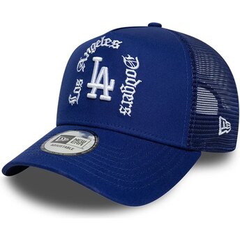 Kapa zaobljena plava snapback A Frame Wordmark Los Angeles Dodgers MLB New Era