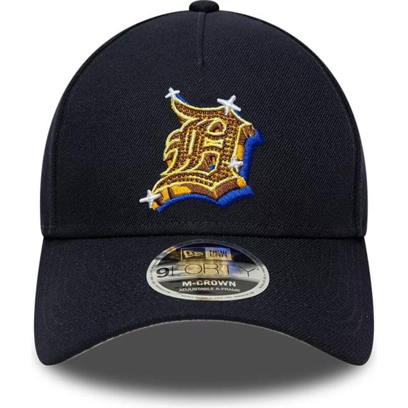 kapa-zaobljena-mornarsko-plava-snapback-9forty-m-crown-a-frame-emblem-detroit-tigers-mlb-new-era