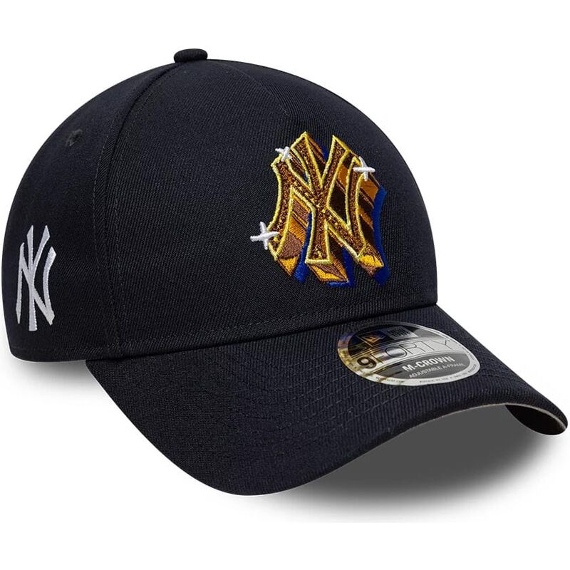kapa-zaobljena-mornarsko-plava-snapback-9forty-m-crown-a-frame-emblem-new-york-yankees-mlb-new-era