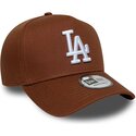 kapa-zaobljena-smeda-snapback-e-frame-league-essential-los-angeles-dodgers-mlb-new-era