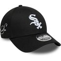 kapa-zaobljena-crna-snapback-9forty-m-crown-side-script-chicago-white-sox-mlb-new-era