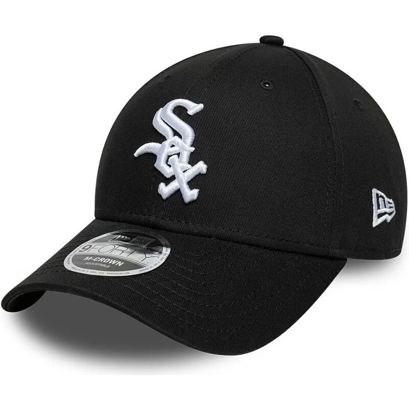 kapa-zaobljena-crna-snapback-9forty-m-crown-side-script-chicago-white-sox-mlb-new-era