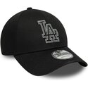 kapa-zaobljena-crna-podesiv-9forty-metallic-outline-los-angeles-dodgers-mlb-new-era