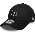 kapa-zaobljena-crna-podesiv-9forty-faux-pony-infill-new-york-yankees-mlb-new-era