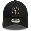 kapa-zaobljena-crna-podesiv-9forty-faux-pony-infill-new-york-yankees-mlb-new-era