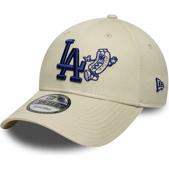 Kapa zaobljena bež podesiv 9FORTY Food Icon Los Angeles Dodgers MLB New Era