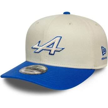 Kapa zaobljena bež snapback 9SEVENTY Stretch Snap Contrast Visor Alpine F1 Team Formula 1 New Era