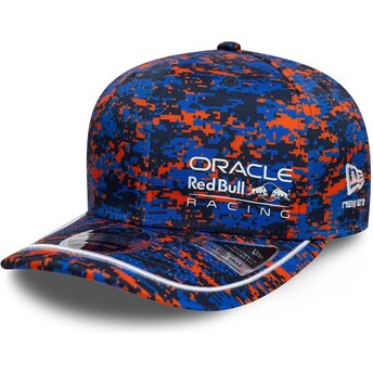 Kapa zaobljena višebojno snapback 9SEVENTY Stretch Snap Digi Camo Red Bull Racing Formula 1 New Era