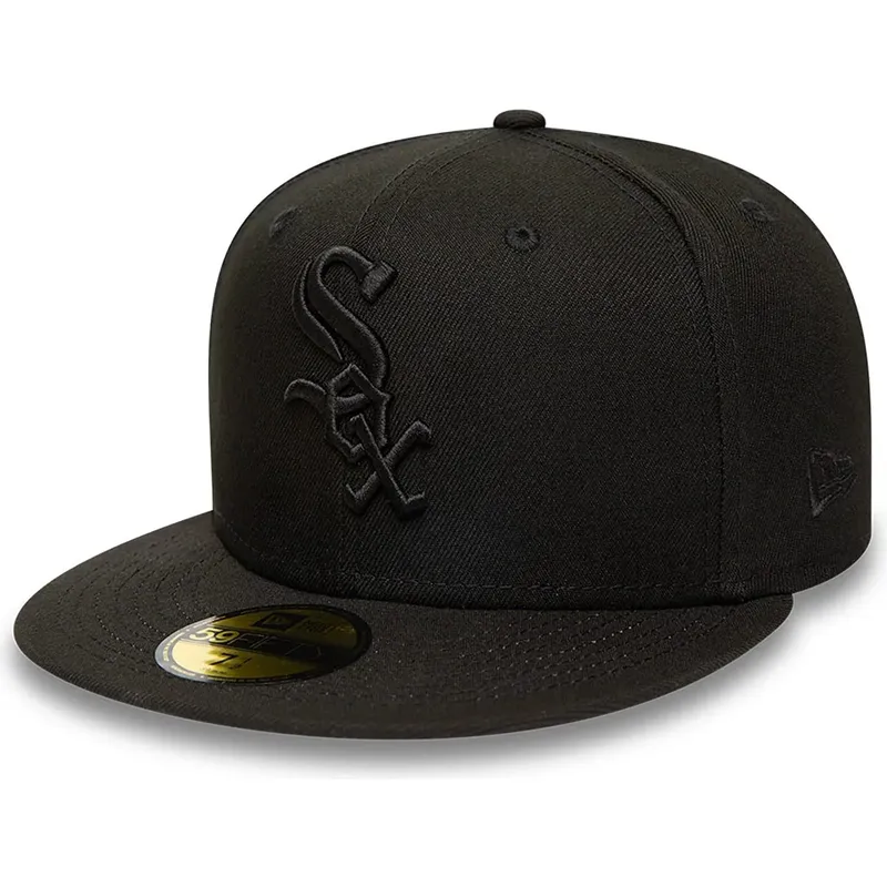 kapa-ravna-crna-prilagodena-59fifty-chicago-white-sox-mlb-new-era