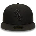 kapa-ravna-crna-prilagodena-59fifty-chicago-white-sox-mlb-new-era