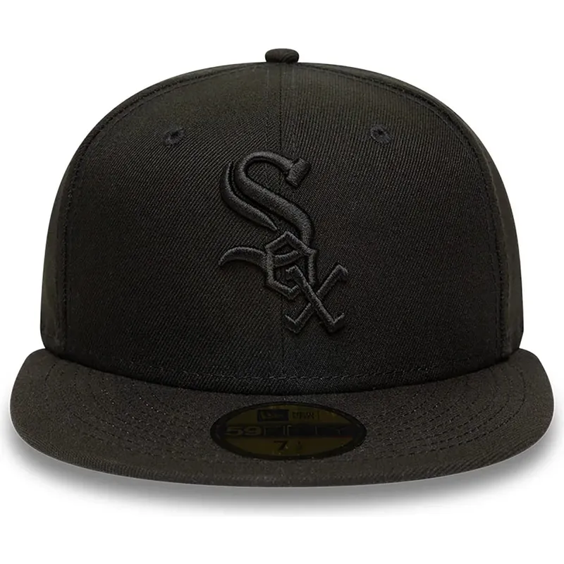 kapa-ravna-crna-prilagodena-59fifty-chicago-white-sox-mlb-new-era